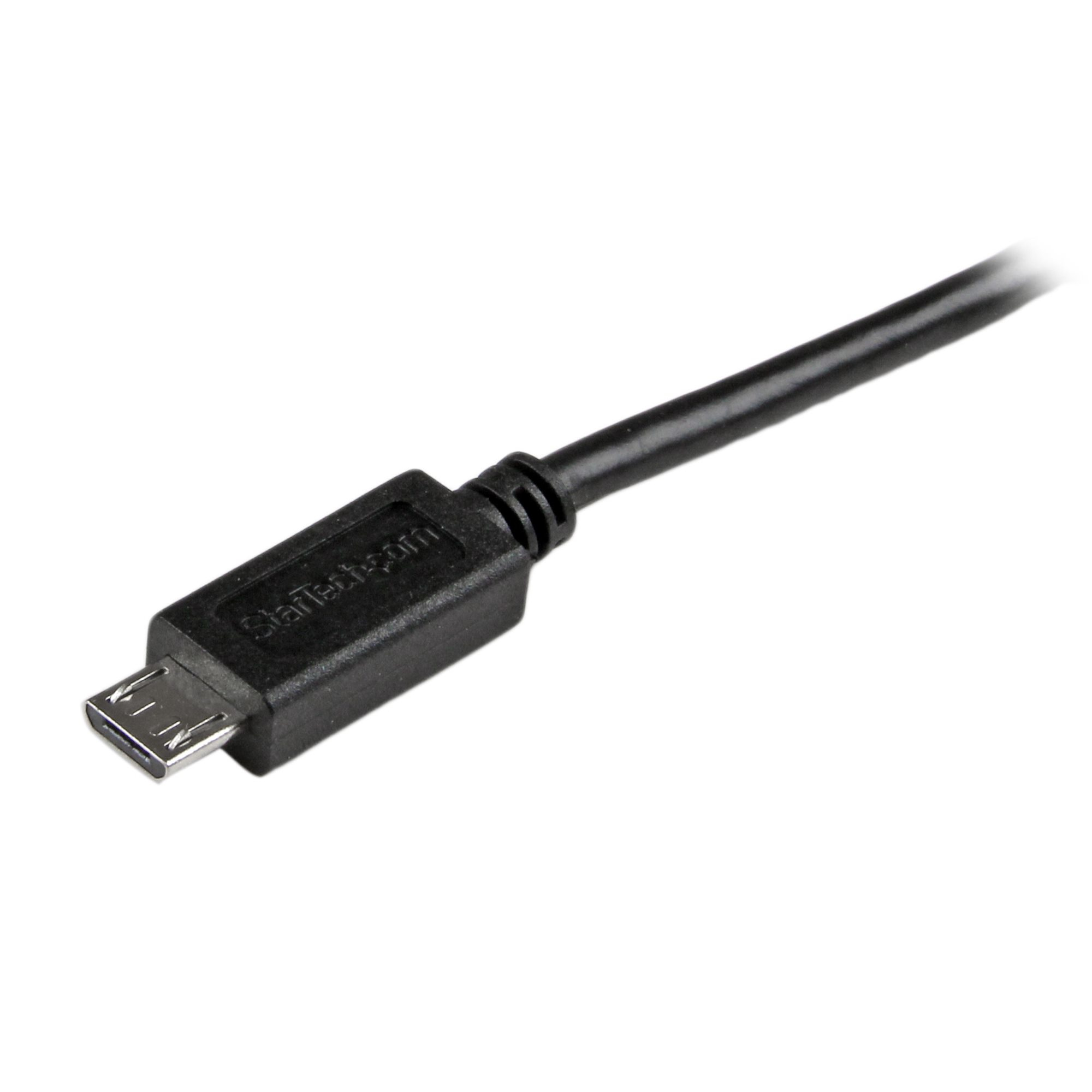 Resim StarTech.com 3m Siyah USB 2.0 A - Micro-B Kablo, 24 AWG