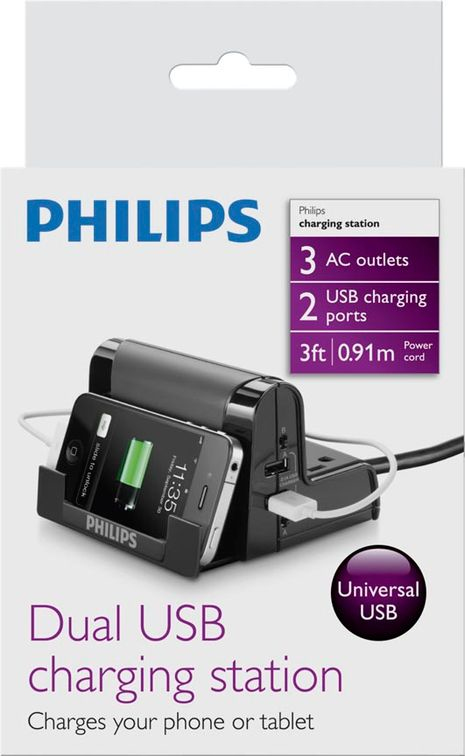 Philips SPS1038C/17 mobile device charger Mobile phone, MP3, Tablet Black AC Indoor – image 3