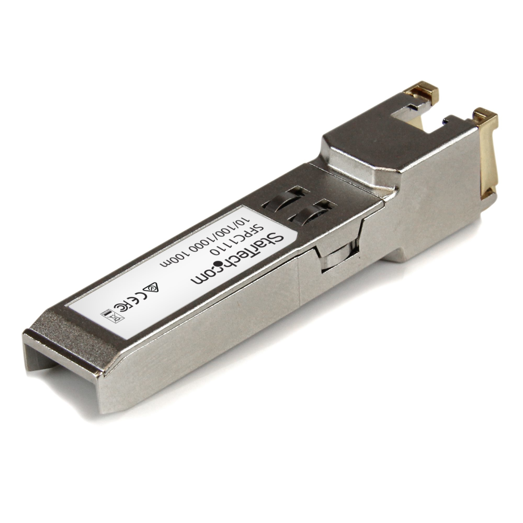 StarTech.com Cisco SFP-GE-T Compatible SFP Module - 1000BASE-T - SFP to RJ45 Cat6/Cat5e - 10/100/1000 Mbps - RJ-45 100m - Cisco IE3400, IE3300, IE3200 – image 2