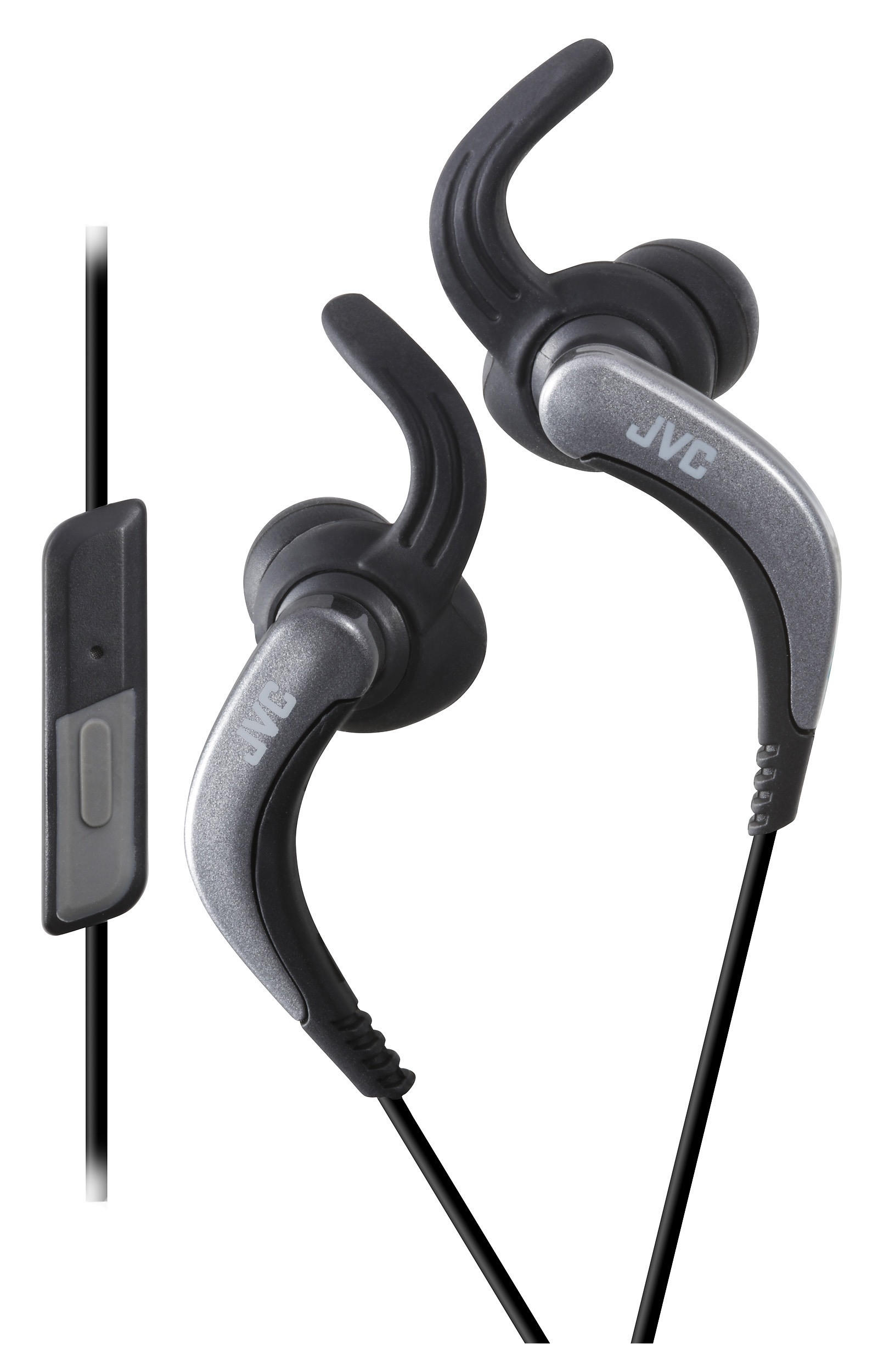 JVC HA-ETR40-B-E headphones/headset Wired In-ear Sports Black, Grey image 1