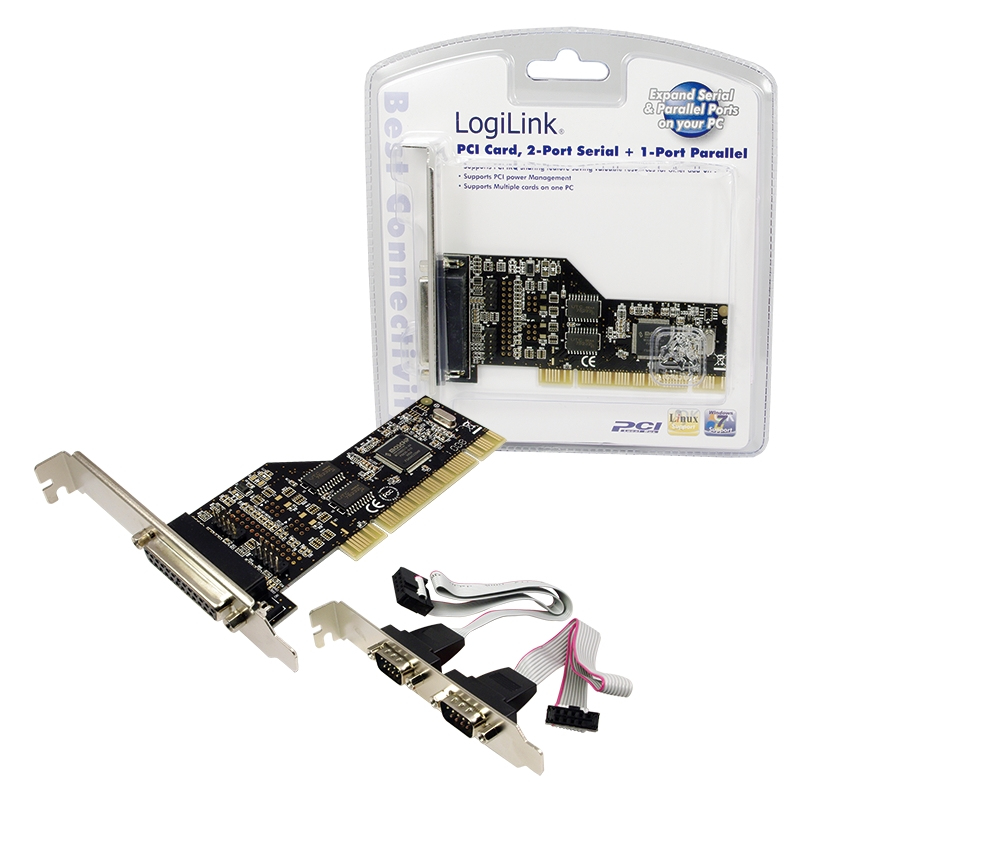 LogiLink PCI parallel / serial card – image 1