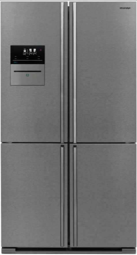 Sharp SJ-FF560EVI side-by-side refrigerator Freestanding