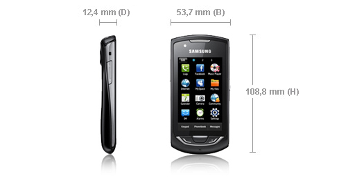 Samsung S5620 7.62 cm (3") 92 g Black – image 8