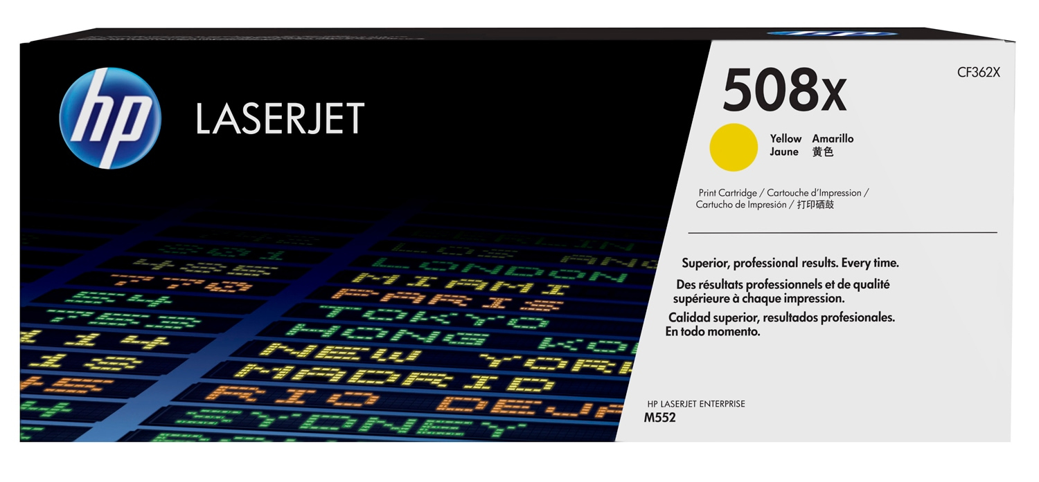 TONER CARTRIDGE 508X YELLOW .