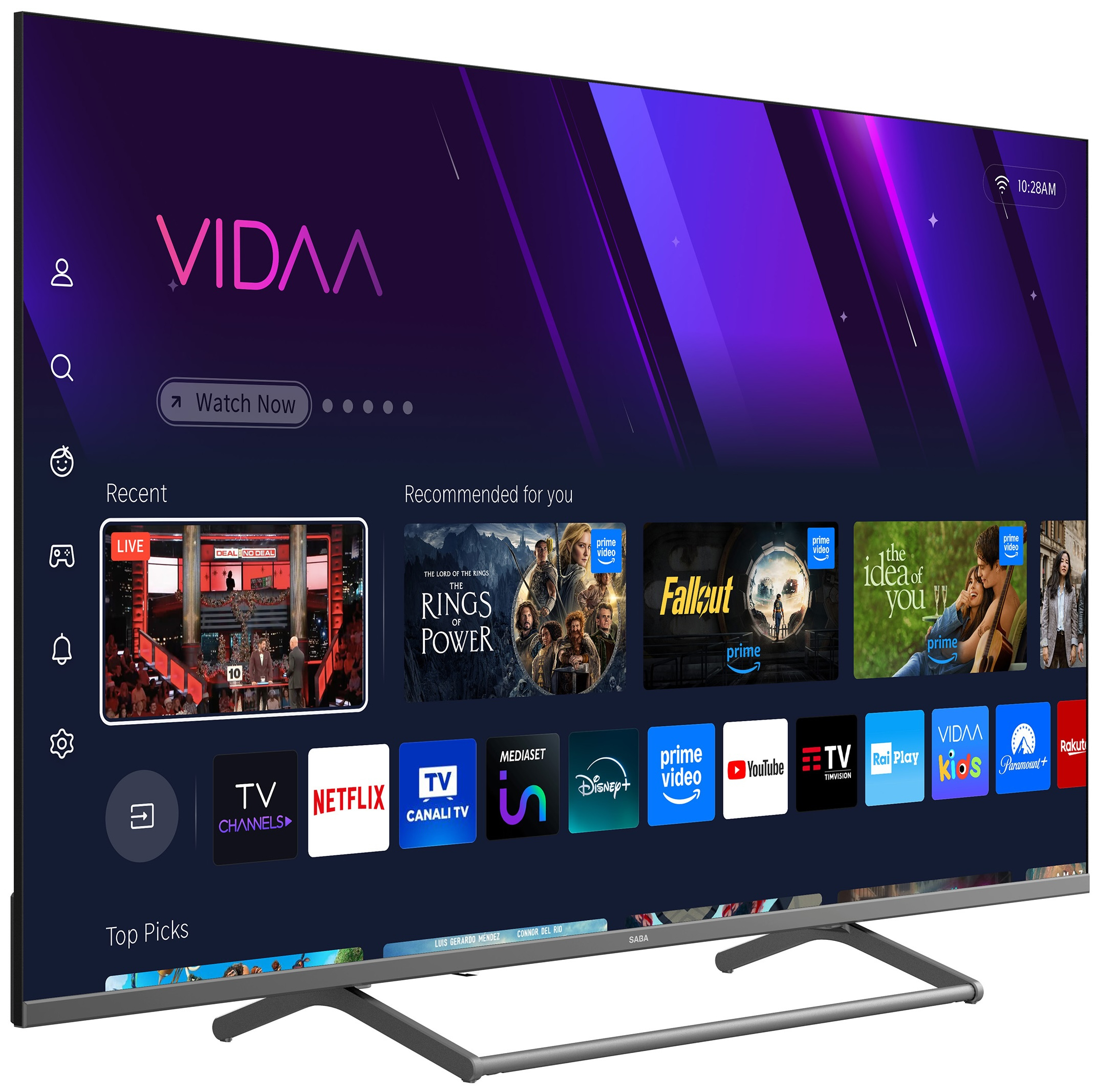 SABA SA50KM10VDA TV 127 cm (50 ) 4K Ultra HD Smart TV Wifi Noir 250 cd m² Neuf — photo 3