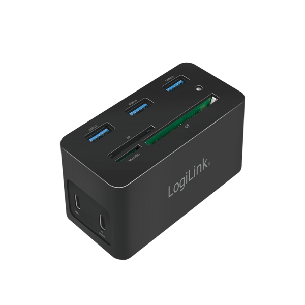 LogiLink UA0370 laptop dock/port replicator Wired USB 3.2 Gen 1 (3.1 Gen 1) Type-C Black