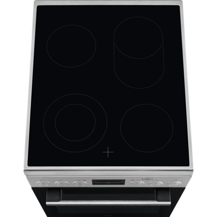 AEG CCB56481BM Freestanding cooker Electric Ceramic hob Stainless steel – image 3
