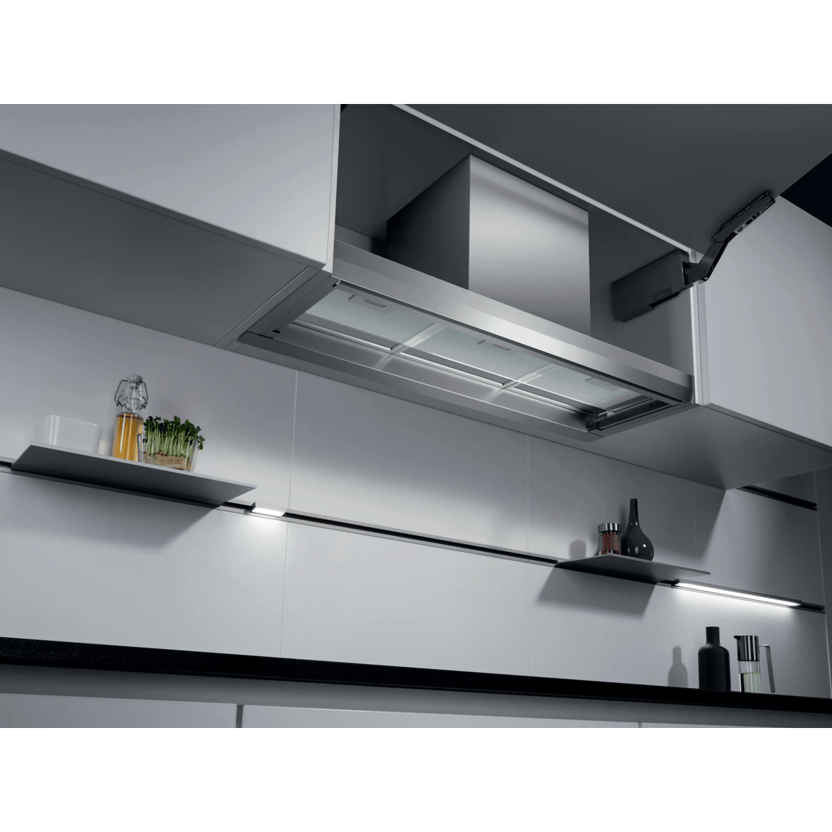AEG DPE4941M Semi built-in (pull out) Grey, Stainless steel 600 m³/h – image 2