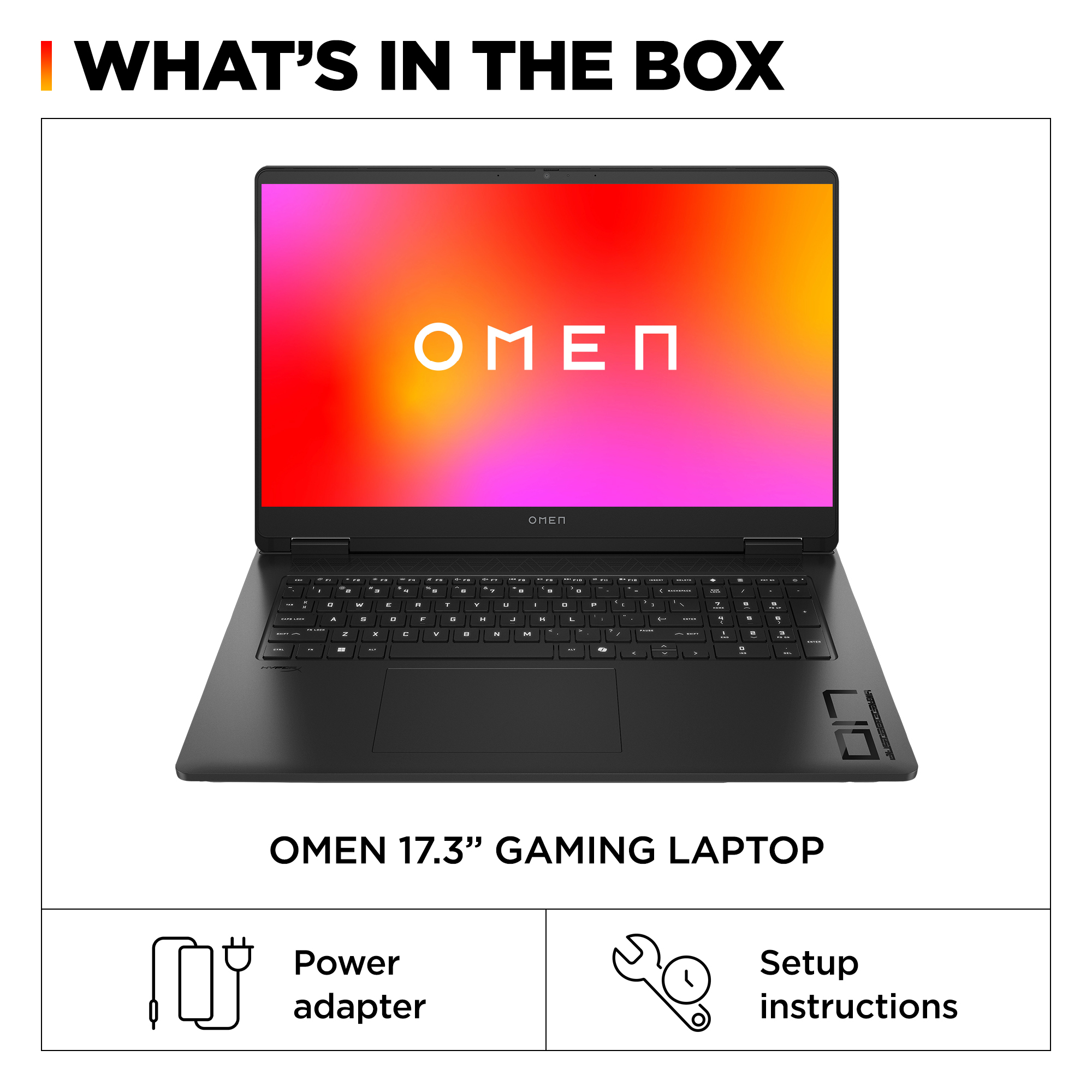 OMEN by HP OMEN 17-db0017na AMD Ryzen™ 7 8845HS Laptop 43.9 cm (17.3″) Full HD 16 GB DDR5-SDRAM 512 GB SSD NVIDIA GeForce RTX 4060 Wi-Fi 6E (802.11ax) Windows 11 Home Black image 5