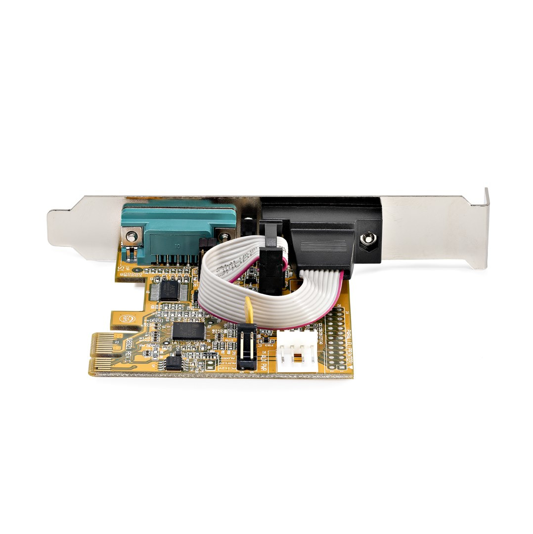 StarTech.com 2-Port PCI Express Serial Interface Card, Dual Port PCIe to RS232 (DB9) Serial Card, 16C1050 UART, Low/Full Profile Brackets, COM Retention, For Wi – image 4