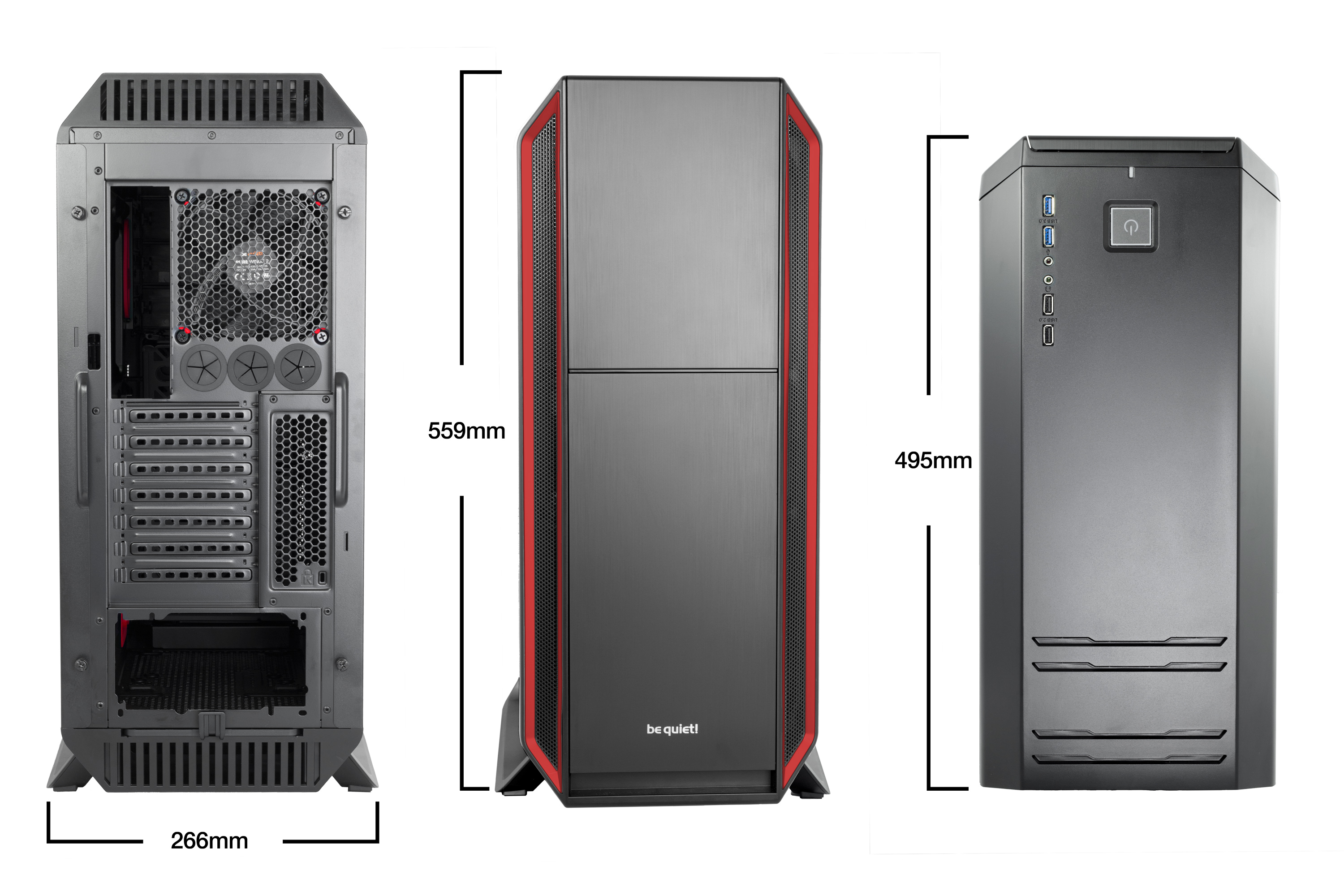 be quiet! Silent Base 800 Tower Black, Red image 4
