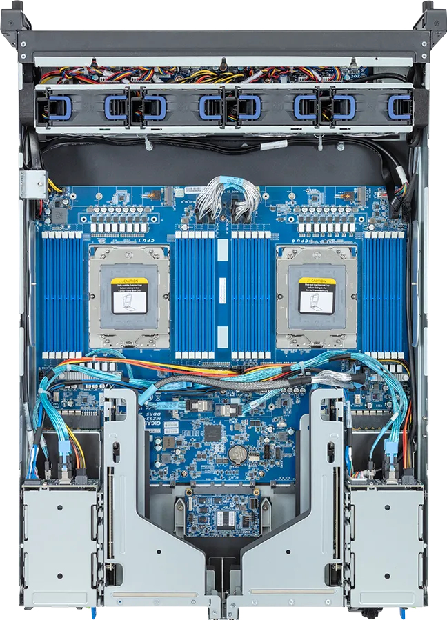 GIGABYTE E283-Z90-AAV1 AMD SoC Socket SP5 Rack (2U) Black, Steel – image 4