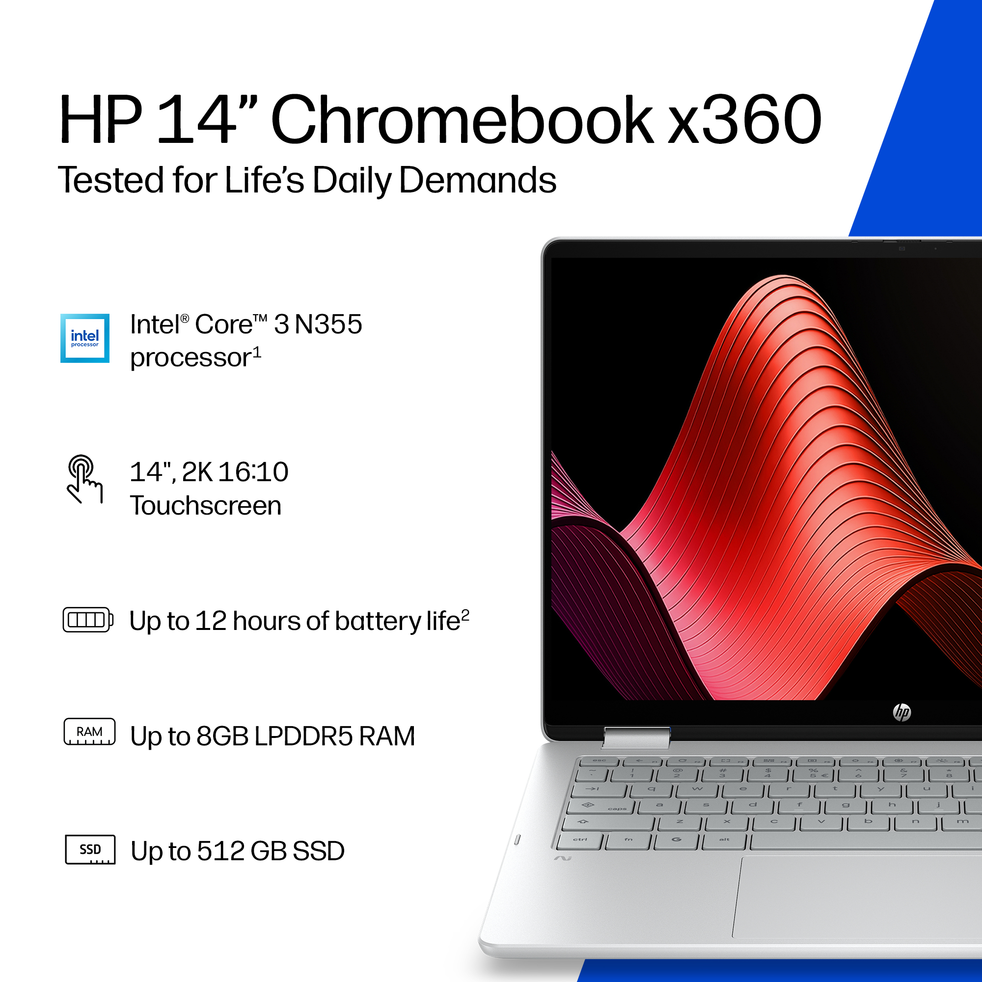 HP E6EJ8EA laptop Intel® N N150 Chromebook – image 2