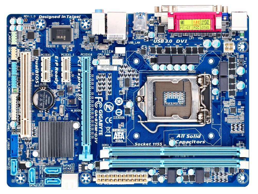 GIGABYTE GA-B75M-D3V motherboard Intel B75 LGA 1155 (Socket H2) micro ATX – image 2