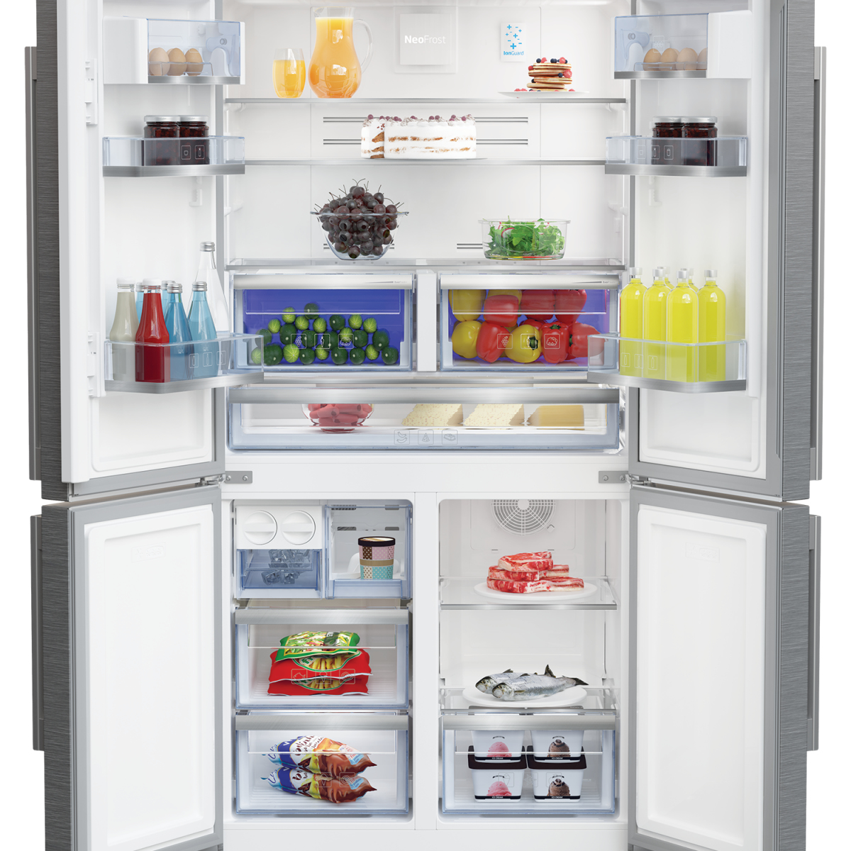 Beko GN1416232ZX side-by-side refrigerator Freestanding – image 3