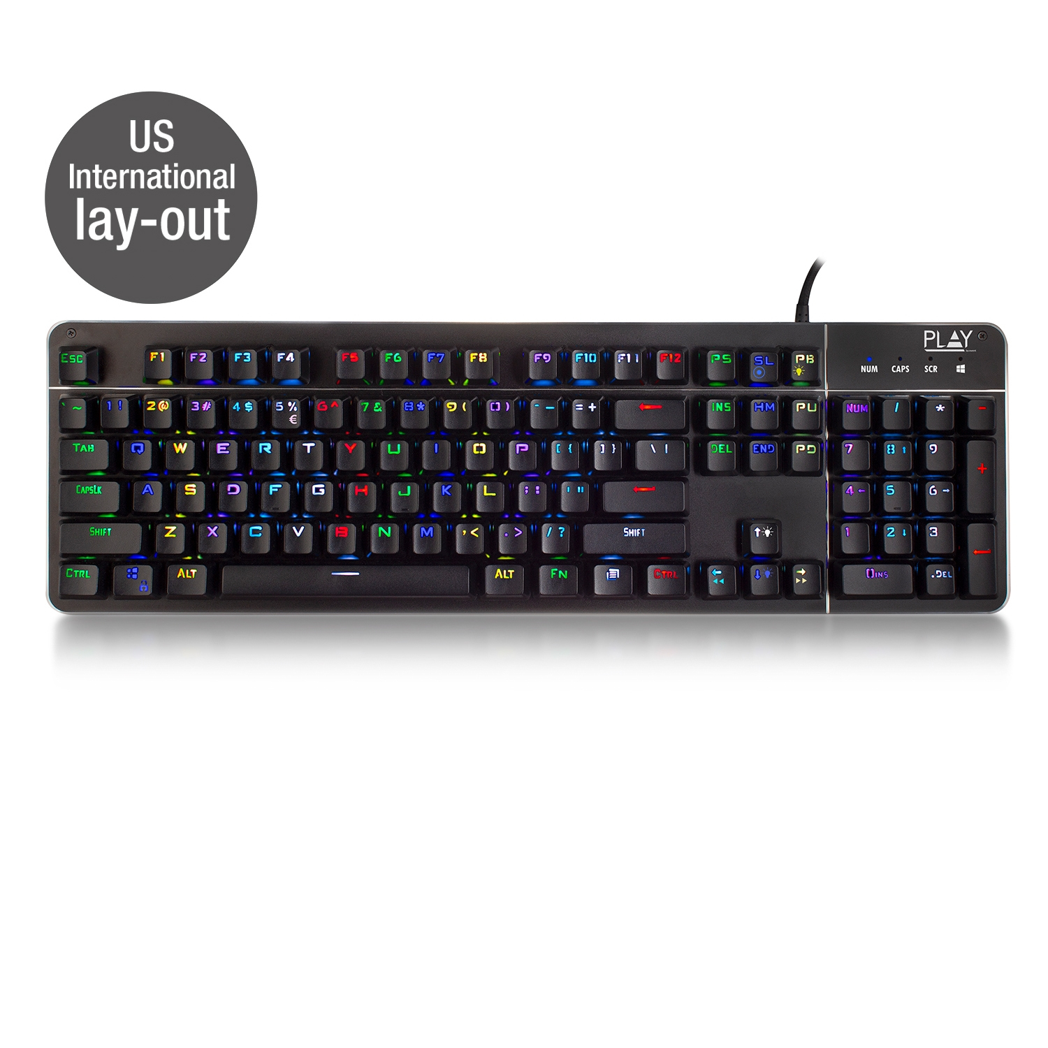 Ewent PL3350 keyboard Gaming USB QWERTY English Black – image 2