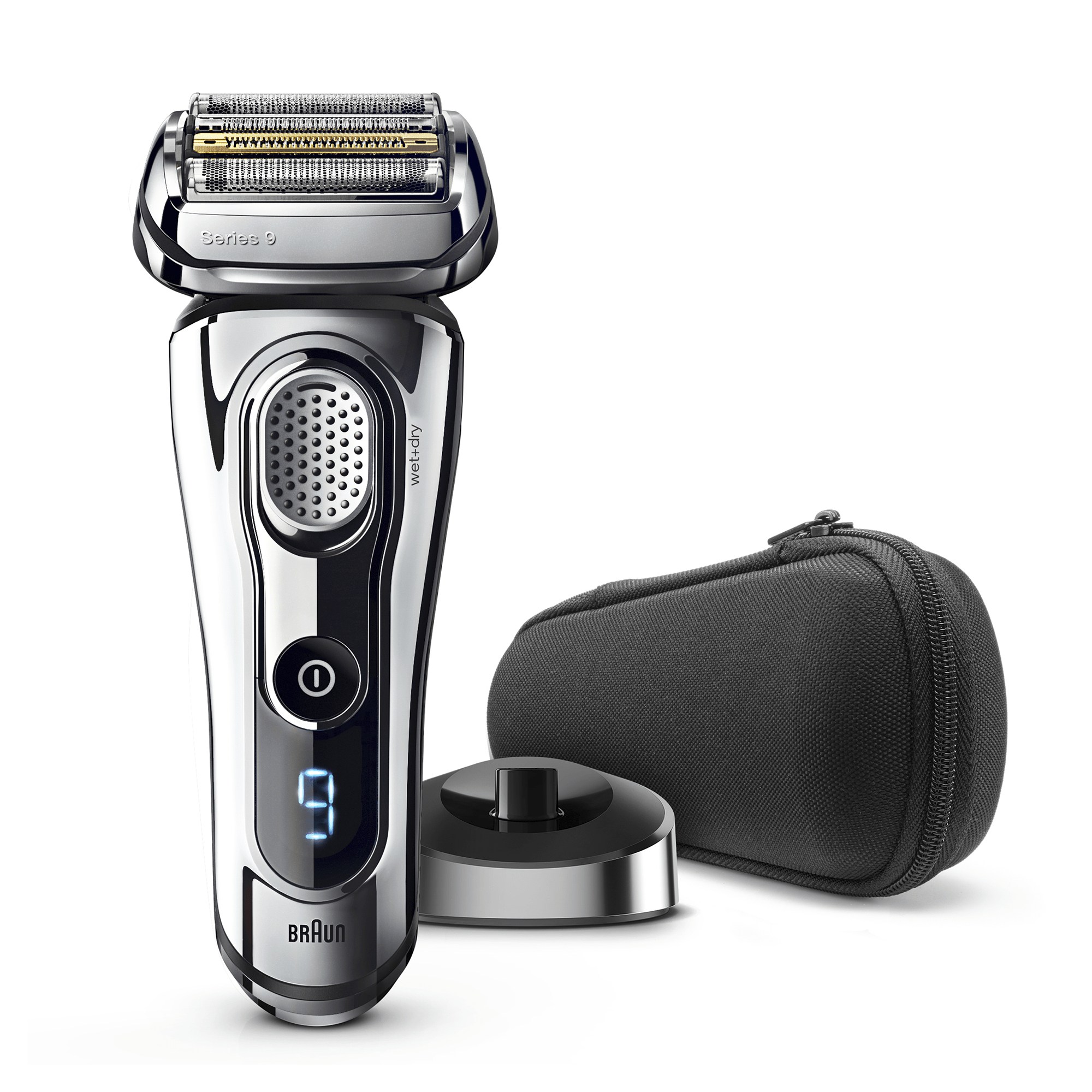 Braun Series 9 Electric Shaver for Men 9293s, Charging Stand and Travel Case - Chrome – image 2