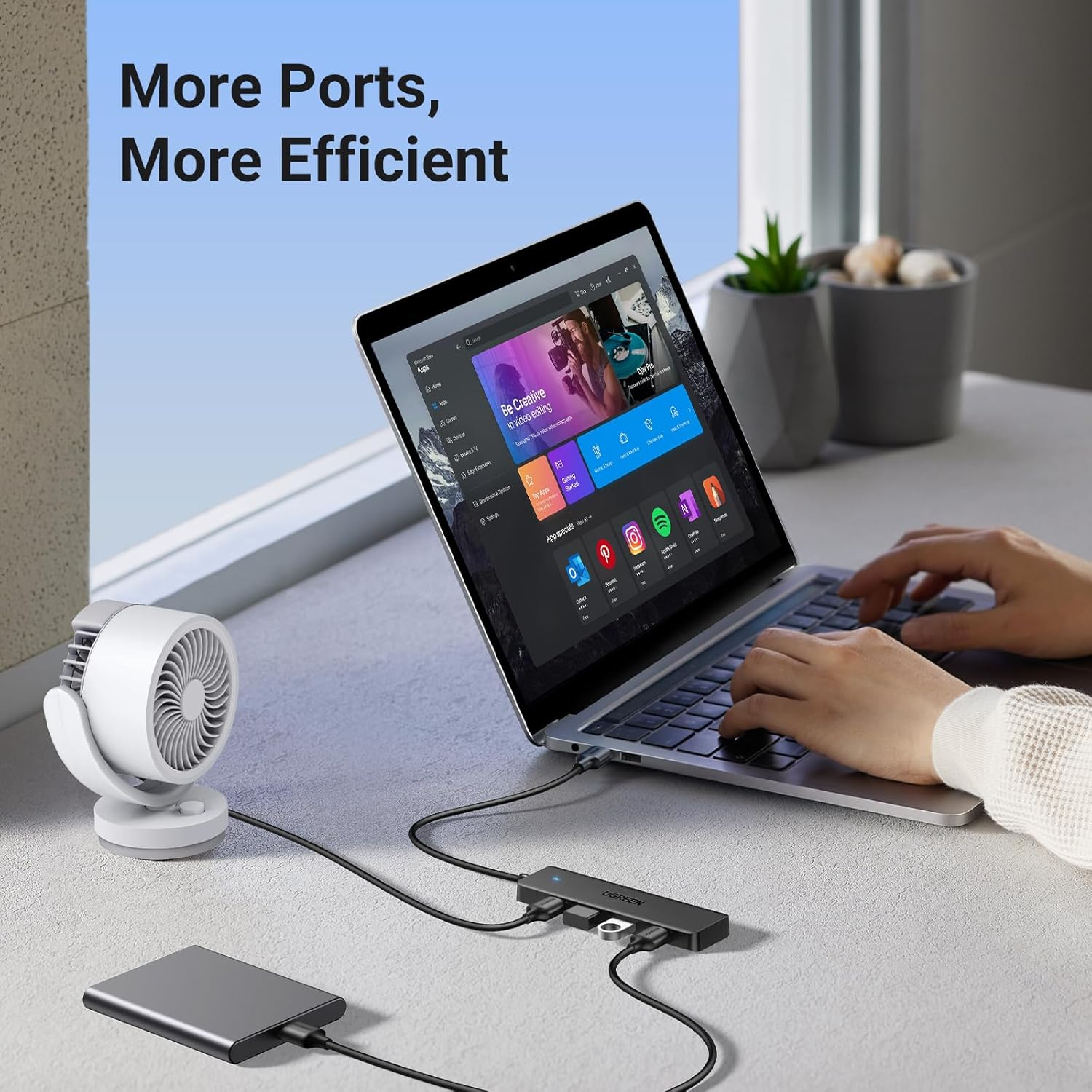 Ugreen USB 3.0 4-PORT HUB USB-A TO 4XUSB – image 2