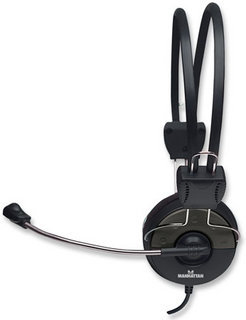 Manhattan 175548 headphones/headset Wired Calls/Music Black – image 2