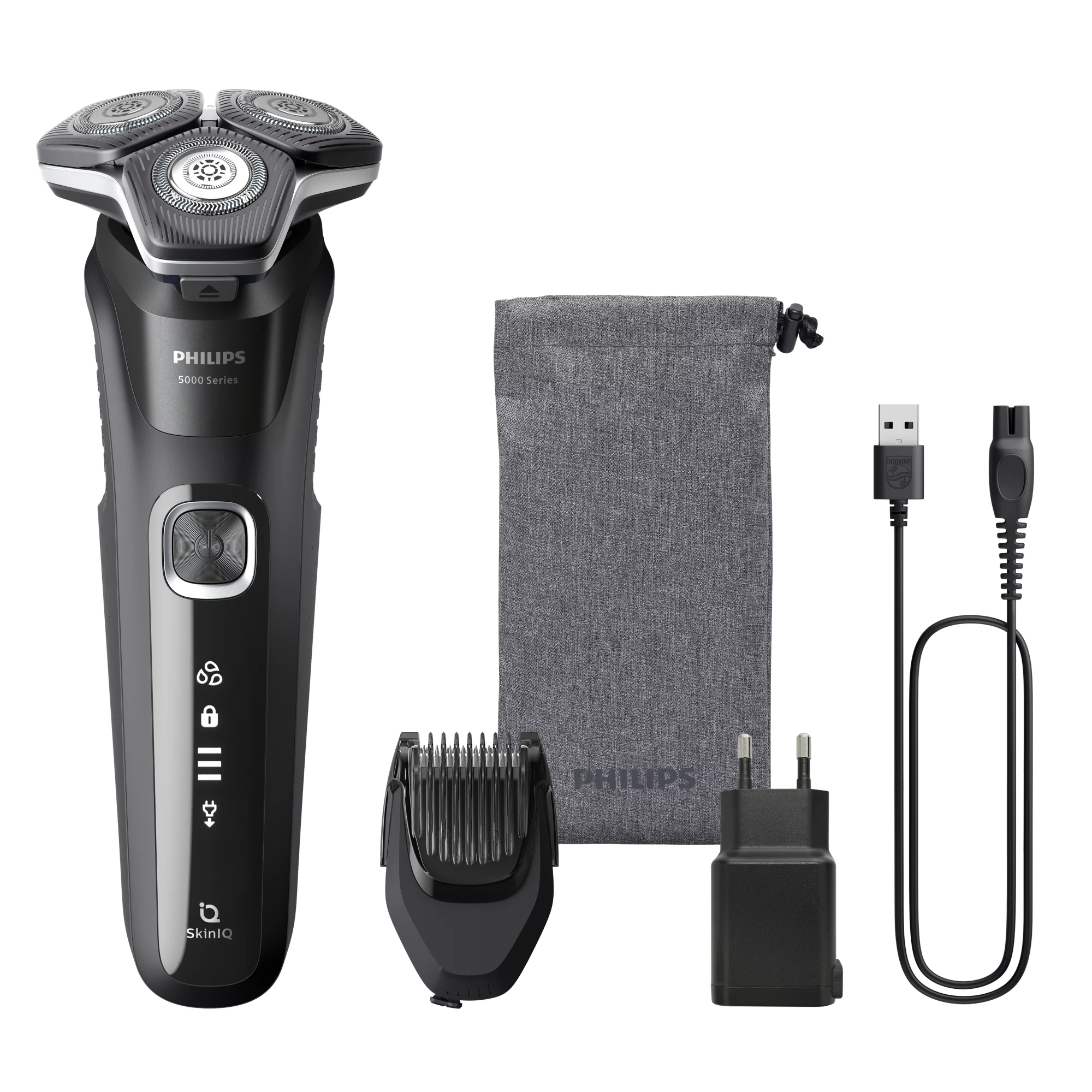 Philips SHAVER Series 5000 S5898/18 men's shaver Rotation shaver Trimmer Black – image 1