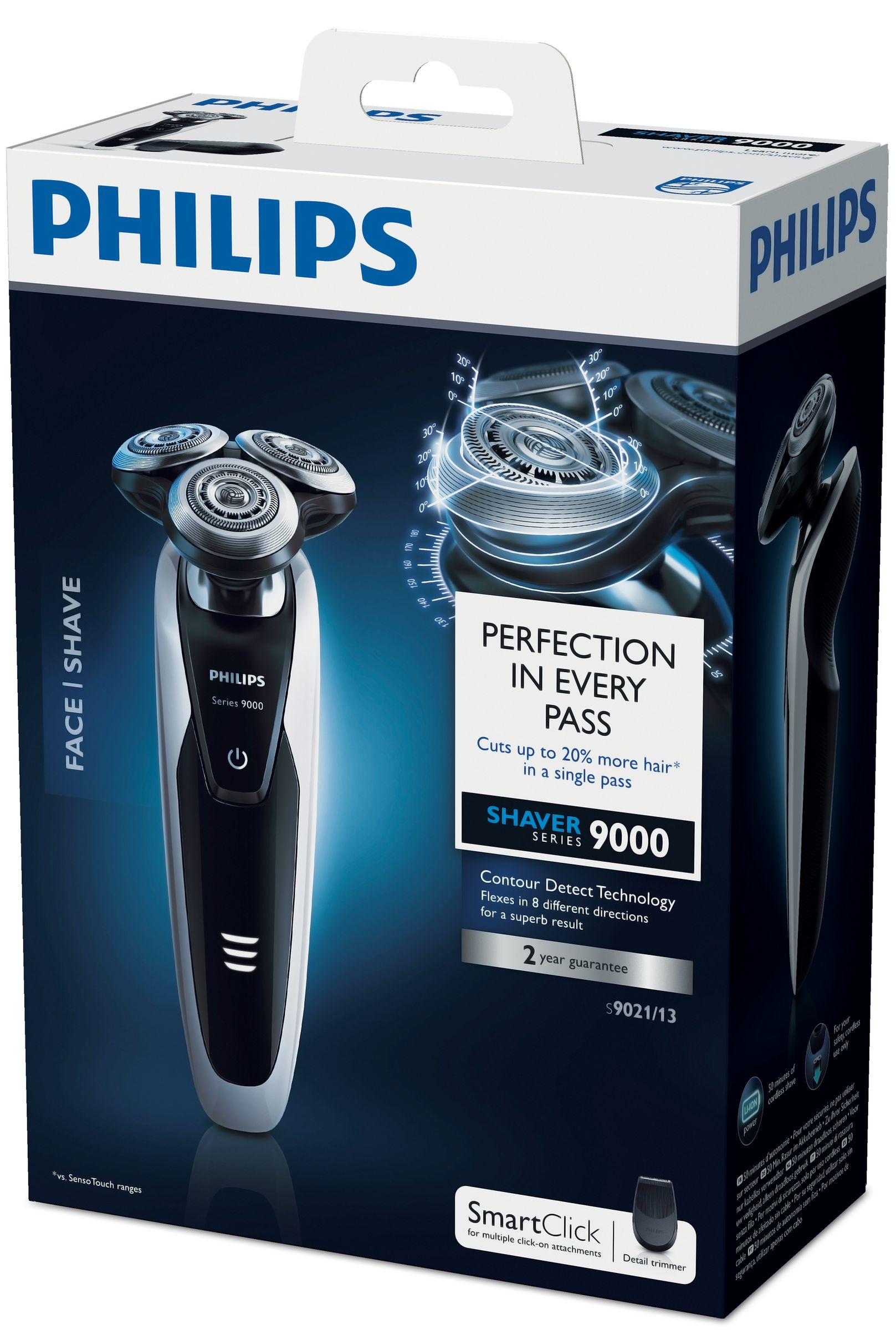 Philips SHAVER Series 9000 S9021/13 men's shaver Trimmer Black, Silver – image 2