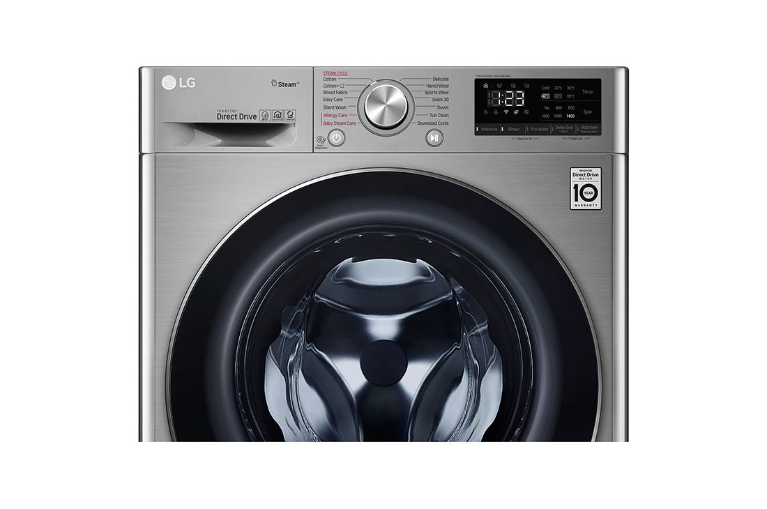 LG F2V5GGP2T washer dryer Freestanding Front-load Chrome – image 4
