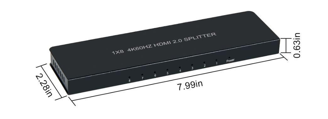 Microconnect MC-HMSP108S video splitter HDMI 8x HDMI – image 2