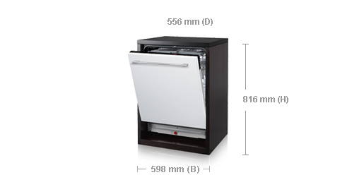 Samsung DW-BG770B dishwasher Fully built-in 14 place settings – image 2