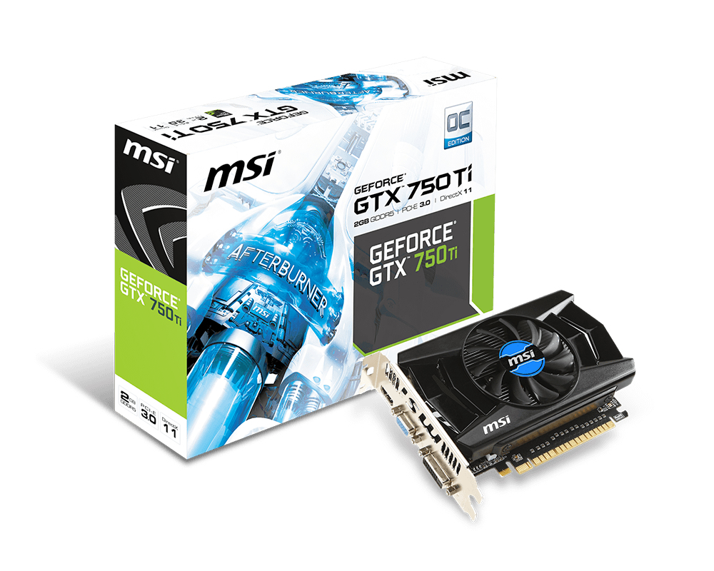 MSI N750Ti-2GD5/OCV1 NVIDIA GeForce GTX 750 Ti
