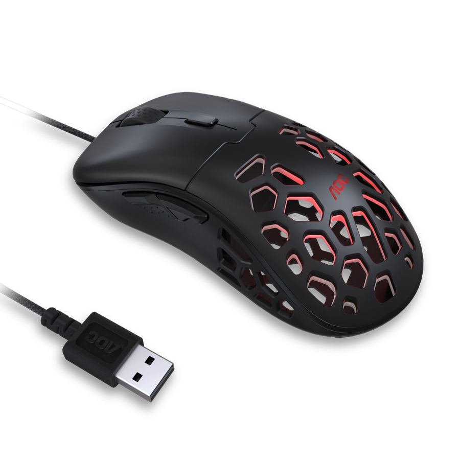 AOC GM510B mouse Gaming Right-hand USB Type-A Optical 16000 DPI – image 3