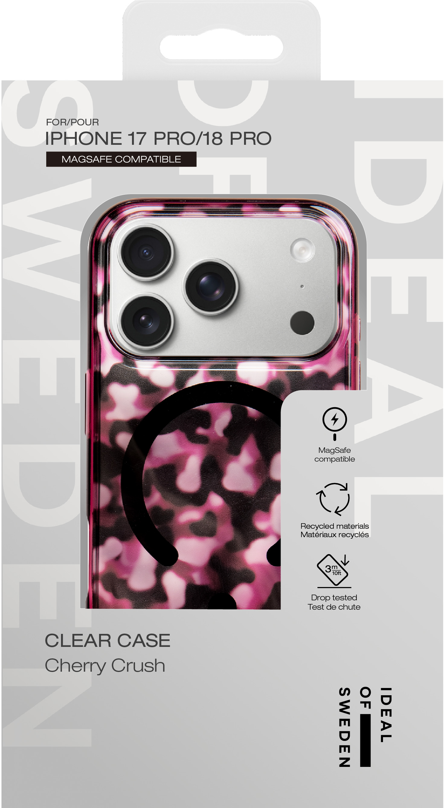 iDeal of Sweden Clear Case MagSafe iPhone 17 Pro / 18 Pro Cherry Crush – image 4