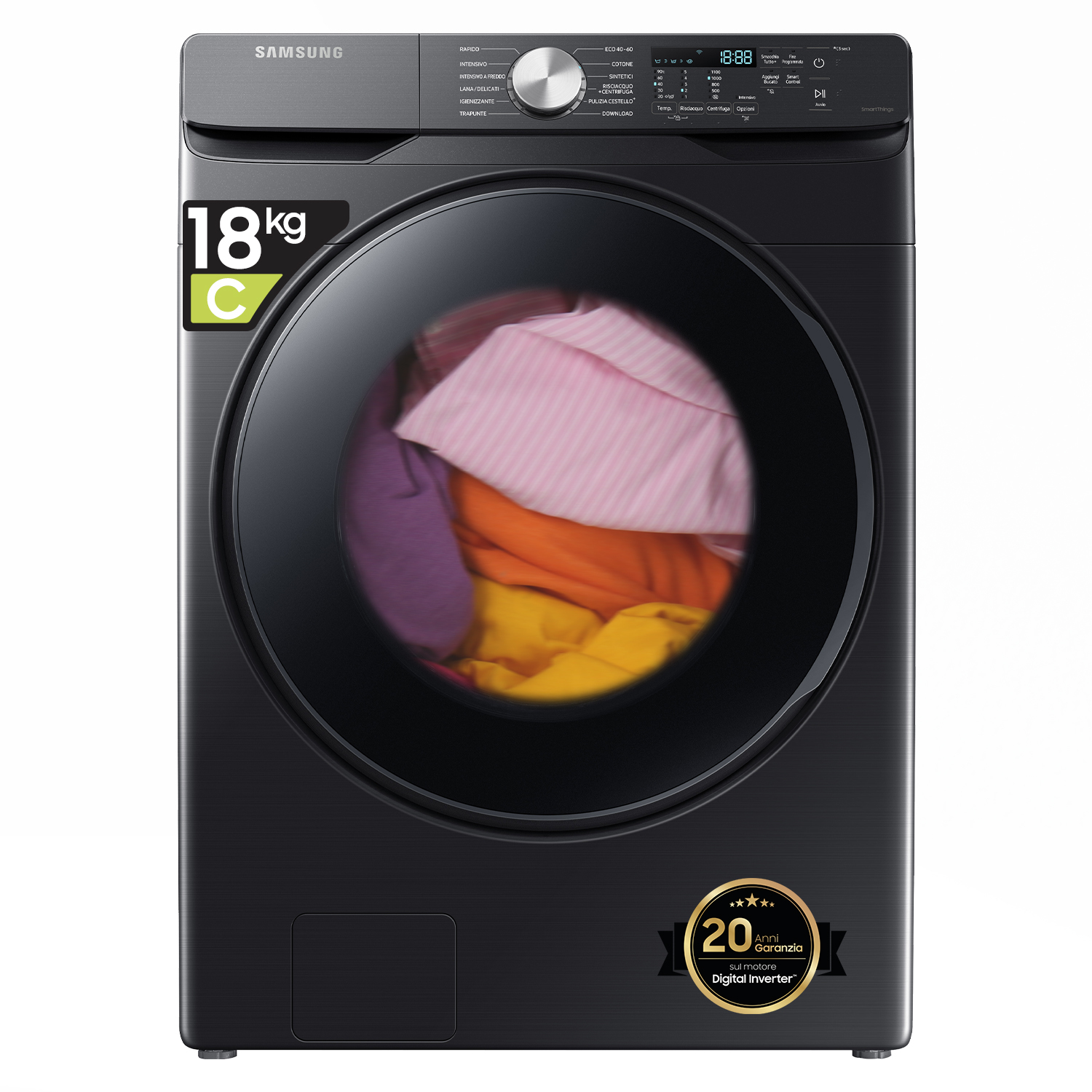 Samsung WF18T8000GV washing machine Front-load