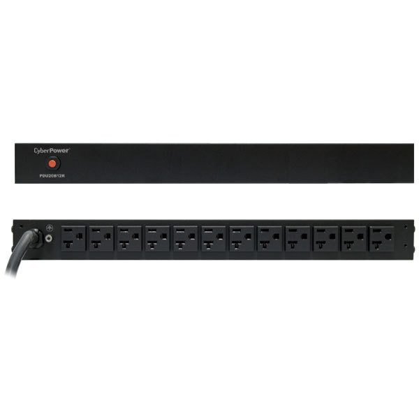 CyberPower PDU20B12R power distribution unit (PDU) 12 AC outlet(s) 1U Black – image 2