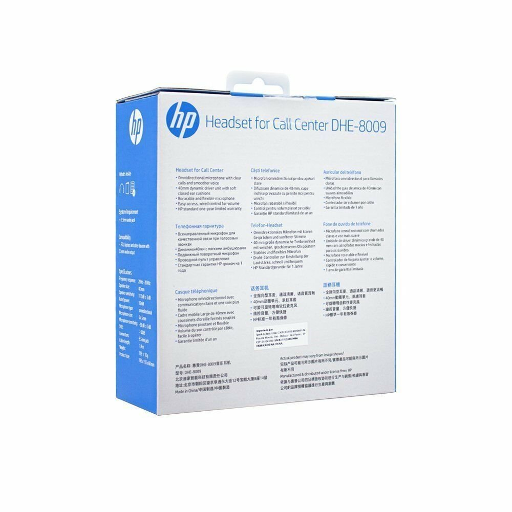 HP 194R3AA headphones/headset Wired Head-band Office/Call center Black – image 4