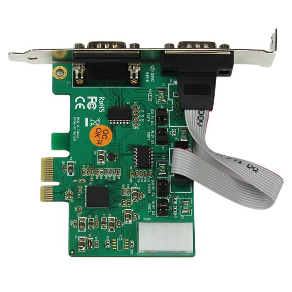 StarTech.com 2 Port Industrial PCI Express (PCIe) RS232 Serial Card w/ Power Output and ESD Protection – image 5