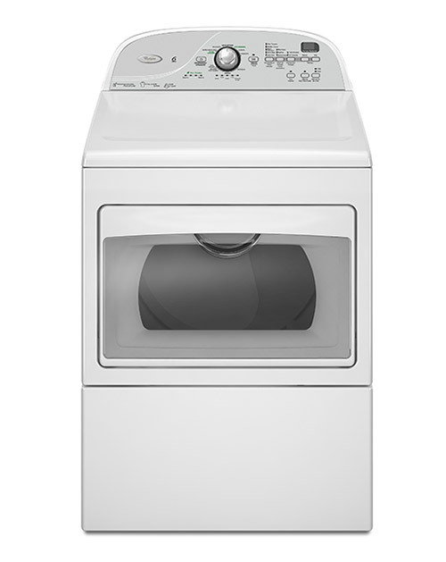 Whirlpool 7MWGD5700YW washer dryer Freestanding Front-load Silver, White