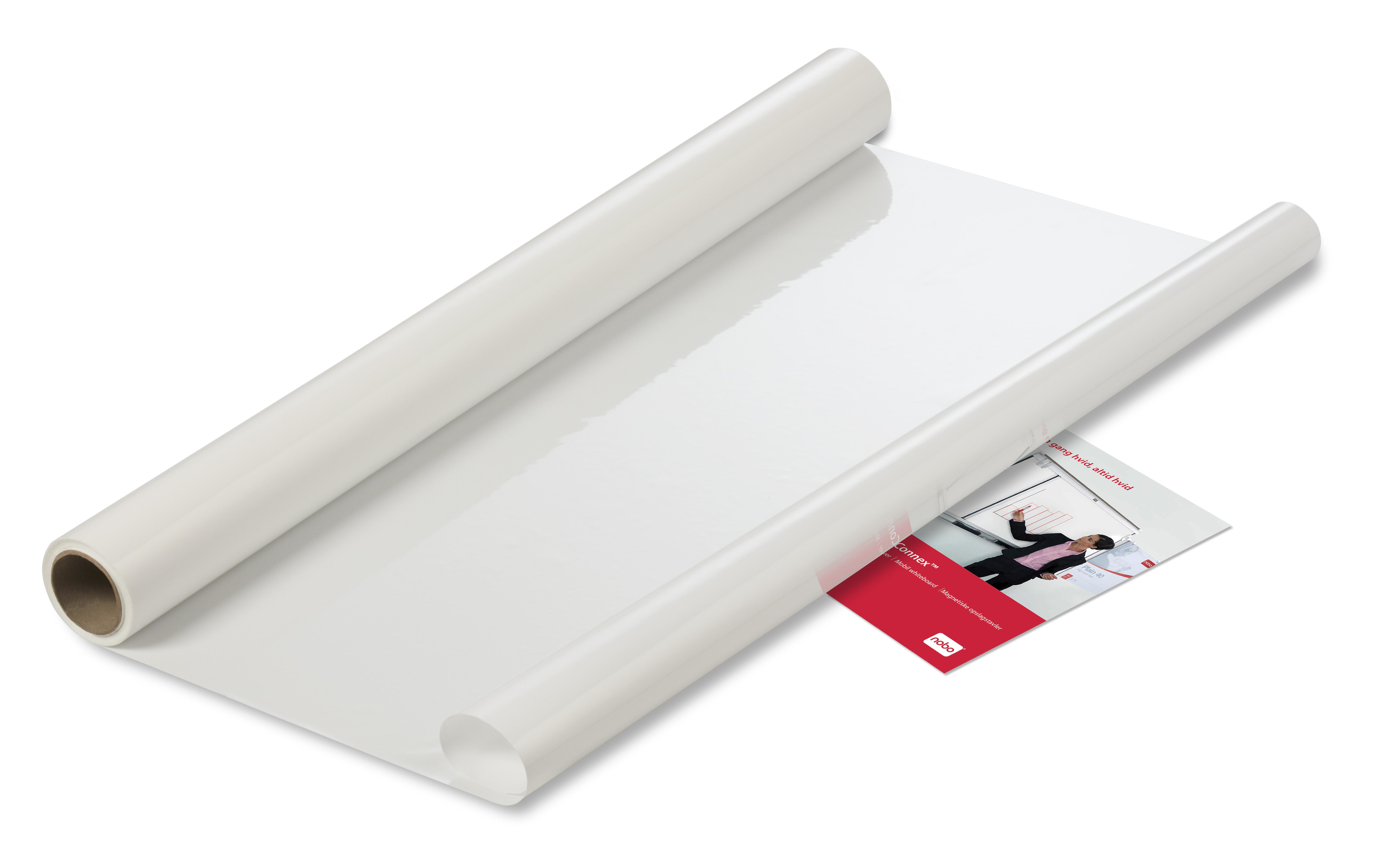 Nobo Láminas blancas de borrado en seco Instant 600 x 800 con 25 láminas por rollo
