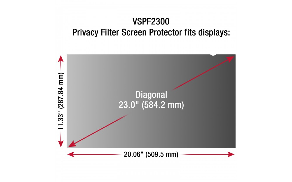 ViewSonic 23in Anti-Glare Privacy Filter VSPF2300