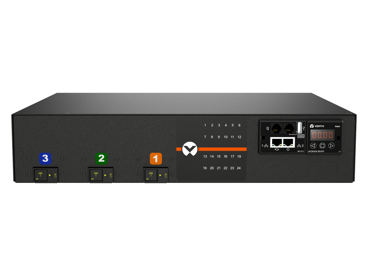 Vertiv Geist MNU3EDR6-24CF18-3TL15A0H10-S power distribution unit (PDU) 24 AC outlet(s) 0U Black