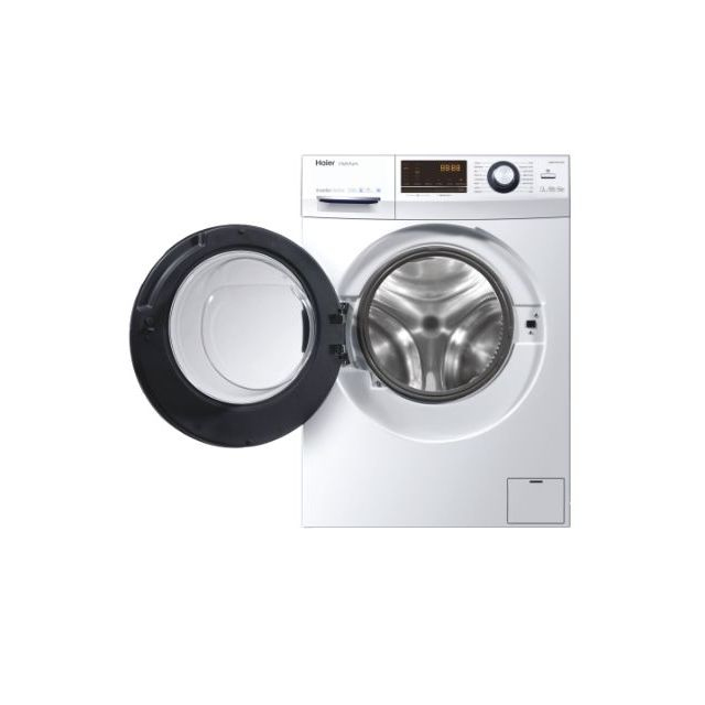 Haier HWD100-BP14636 washer dryer Freestanding Front-load Black, White – image 2