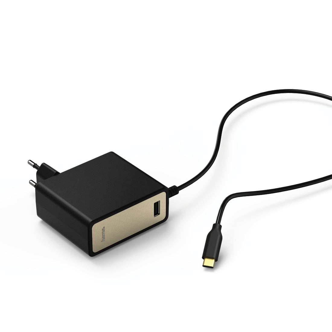 Hama 00054184 mobile device charger Universal Black, Gold USB Indoor – image 2