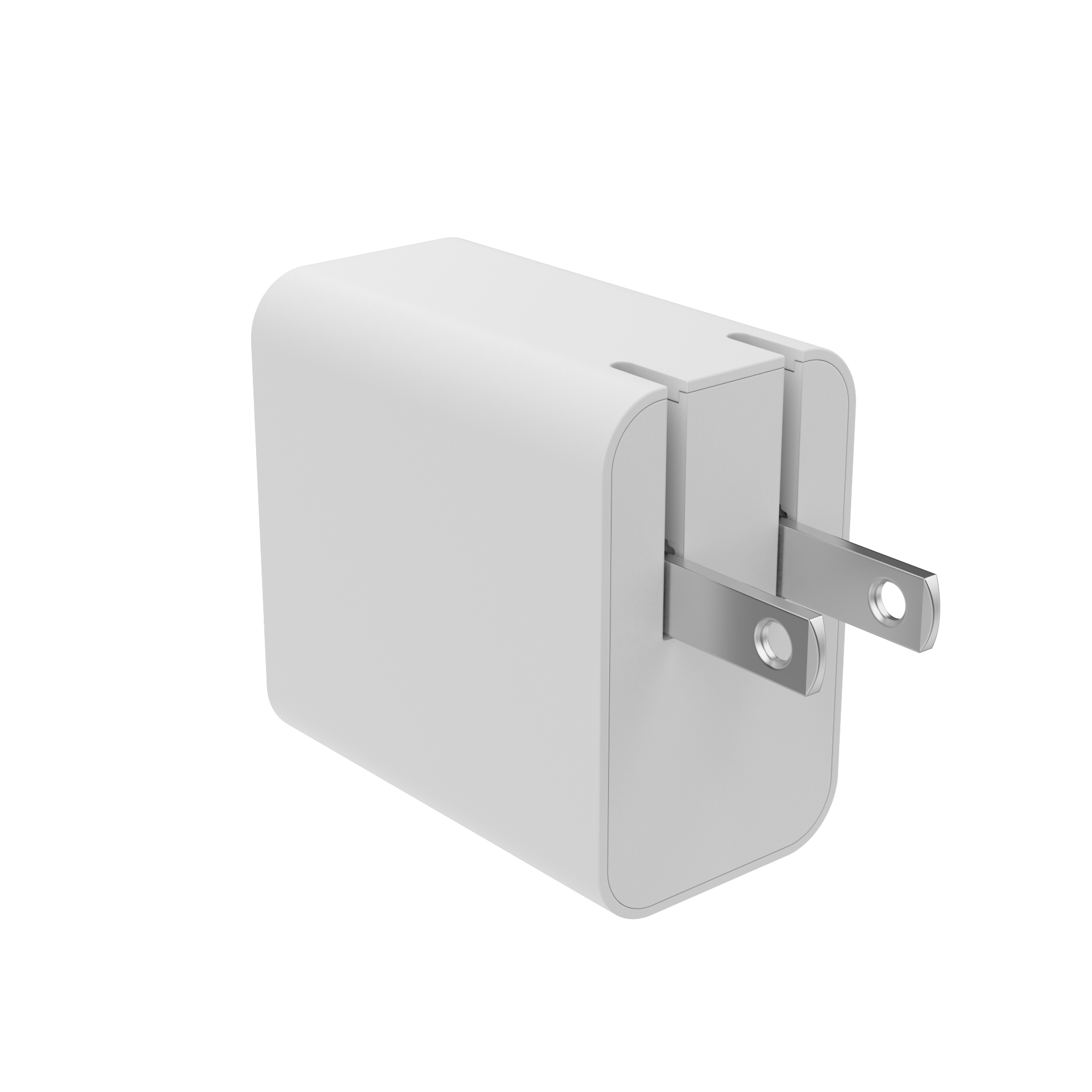 mophie Accessories- Wall Adapter-USB-C-PD-DUAL-45W-GAN-White-NA(2xUSBC) – image 2