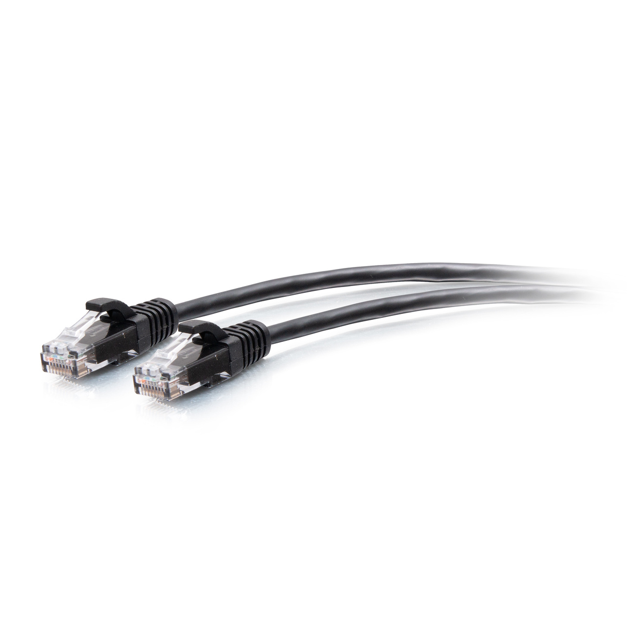C2G Cavo patch di rete Ethernet sottile Cat6a antigroviglio, non schermato (UTP) da 0,3 m - Nero
