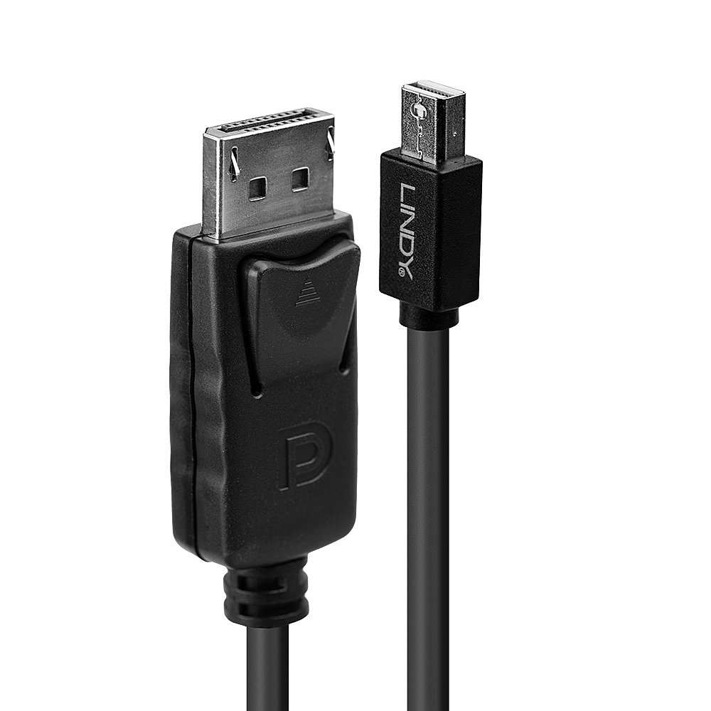 Lindy 41645 DisplayPort-kabel 1 m Mini DisplayPort Svart
