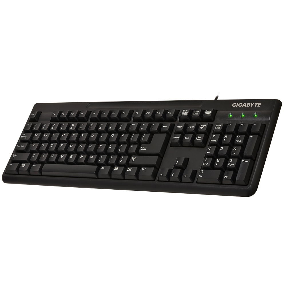 GIGABYTE GK-KM3100 keyboard Mouse included Universal USB US English Black – image 3