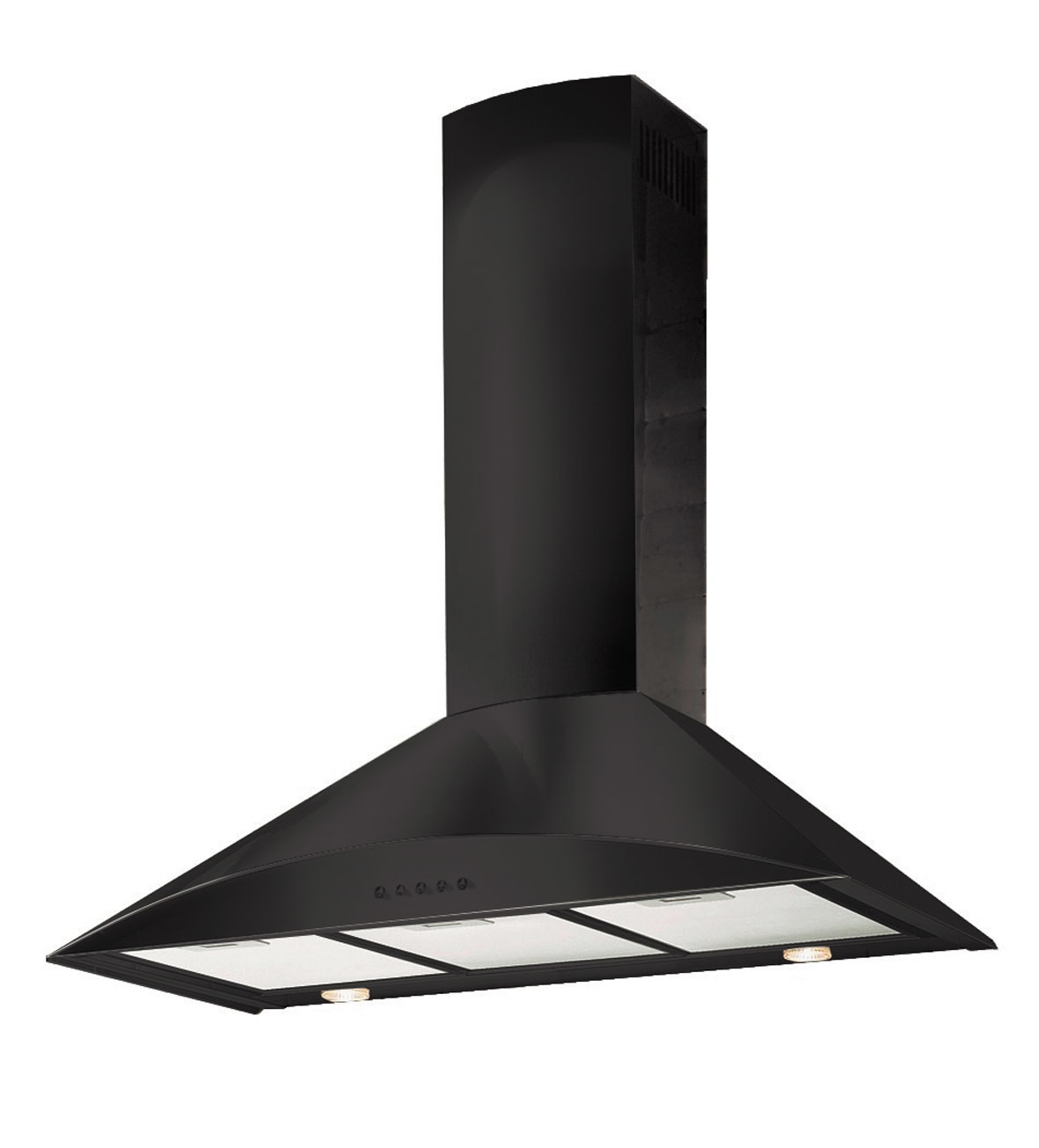 Whirlpool AKR947NB cooker hood Wall-mounted Black 600 m³/h