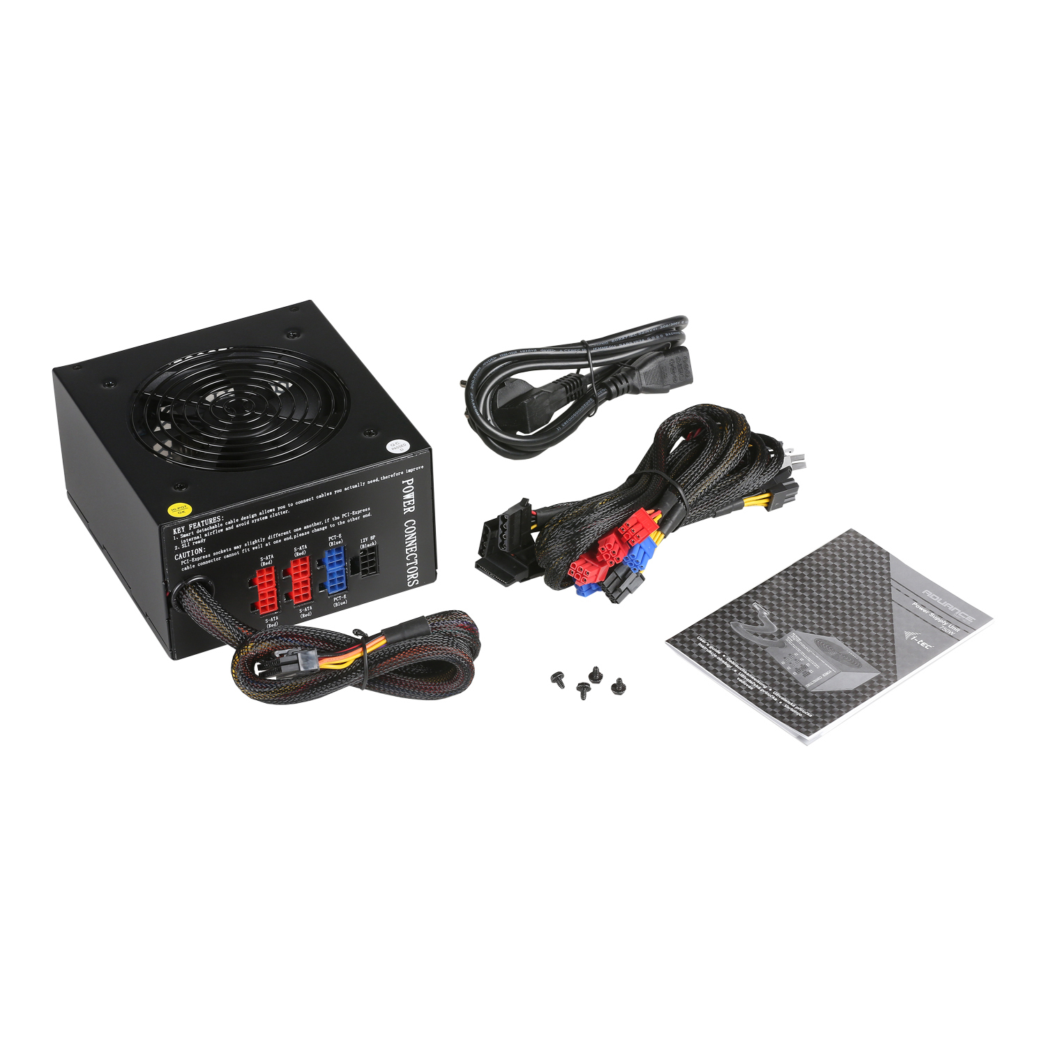 i-tec PS750W power supply unit 750 W 20+4 pin ATX ATX Black image 1