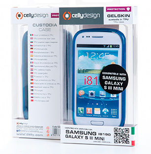 Celly GELSKIN280LB mobile phone case Cover Blue – image 2