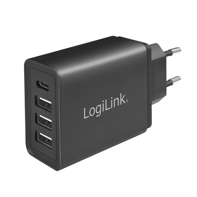 LogiLink PA0221 mobile device charger Universal Black AC Fast charging Indoor – image 1