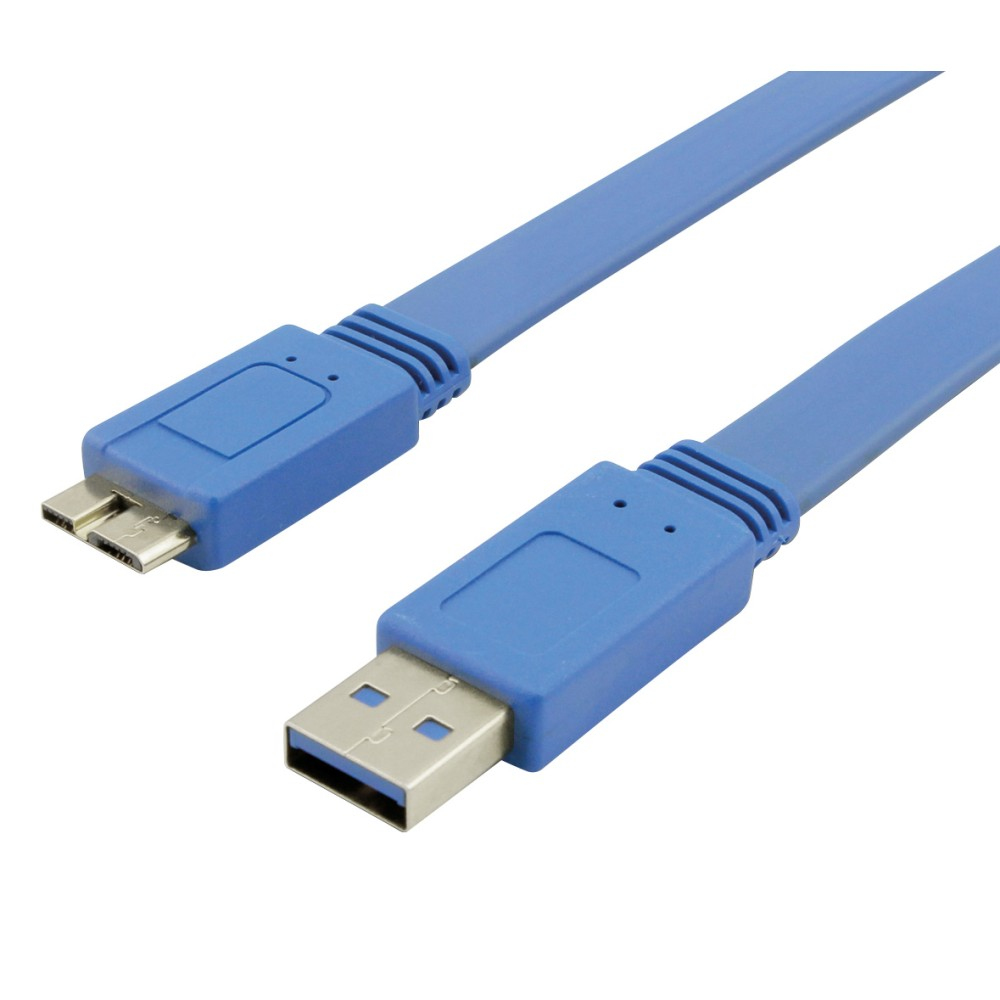 Techly Cavo USB 3.0 A maschio/MIC B maschio 1 m FLAT (ICOC MUSB3-FL-010)